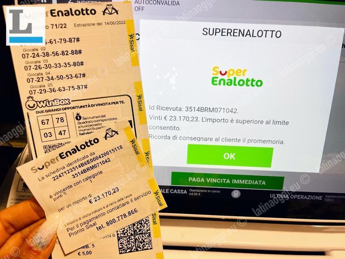 Superenalotto, centrato a Latina un cinque da 28mila euro