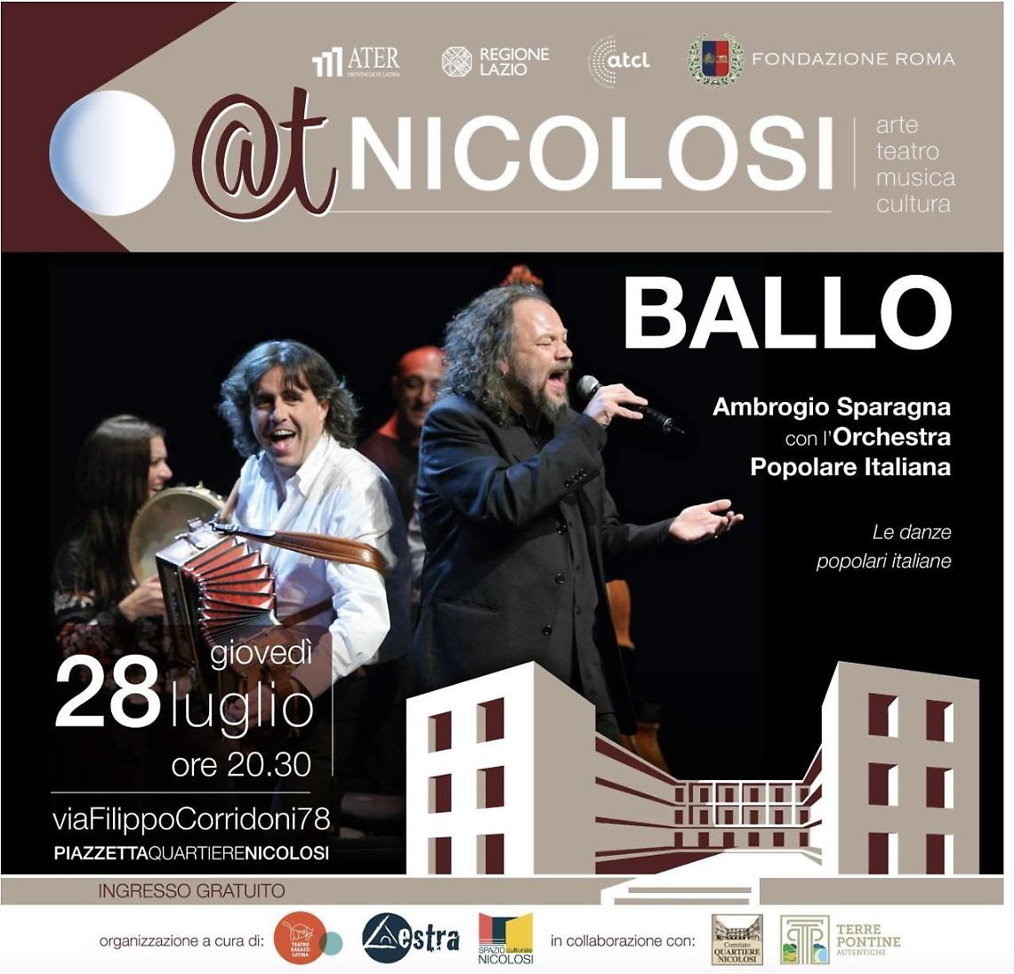 Note di notte al Nicolosi con Sparagna e l'Orchestra Popolare Italiana