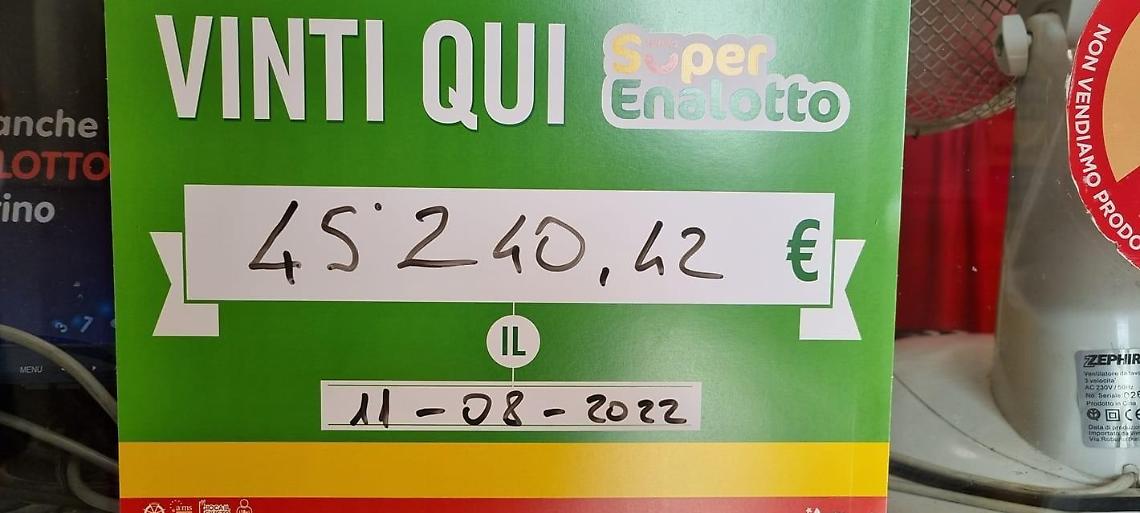 Provincia pontina baciata dalla fortuna: centrato un 5 al Superenalotto