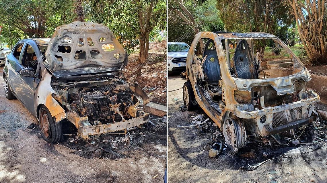 Incendiate le auto di una coppia, indaga la Polizia