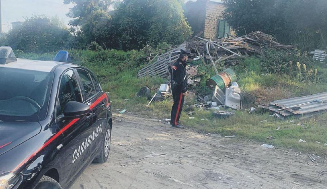 Sequestrata una discarica abusiva  a Pantano