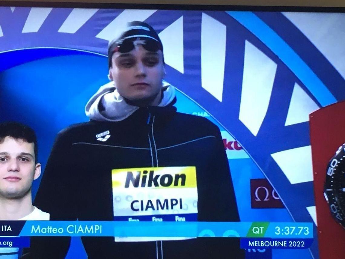 Mondiali Nuoto a Melbourne, Ciampi ultimo in finale dei  400