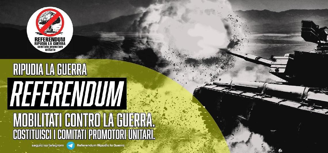 Referendum "Ripudia la Guerra", tutte le informazioni dal comitato di Sabaudia