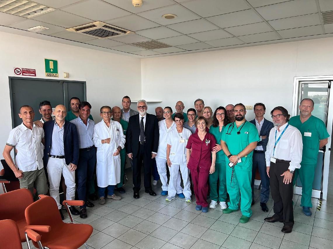Il sindaco Principi visita la Casa di Cura Città di Aprilia