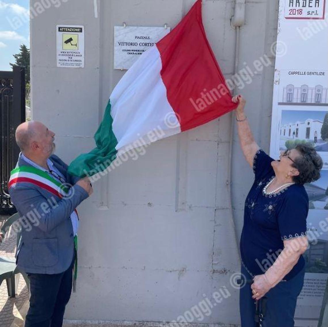 Intitolato a Vittorio Cortelletti il piazzale davanti al cimitero