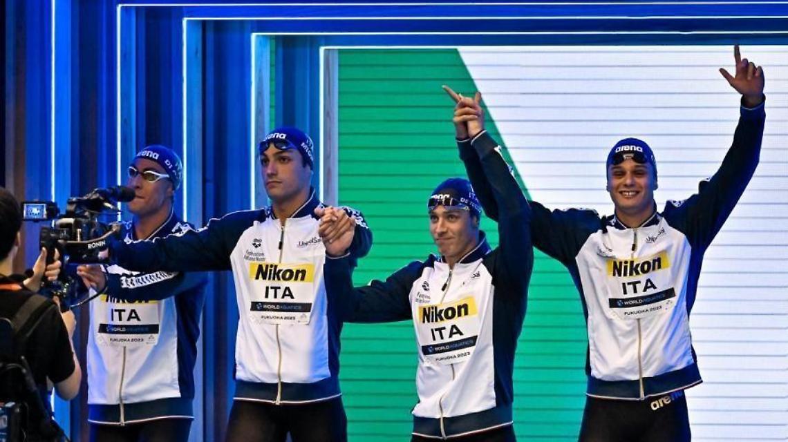 Matteo Ciampi, quinto posto con la staffetta 4X200 stile libero