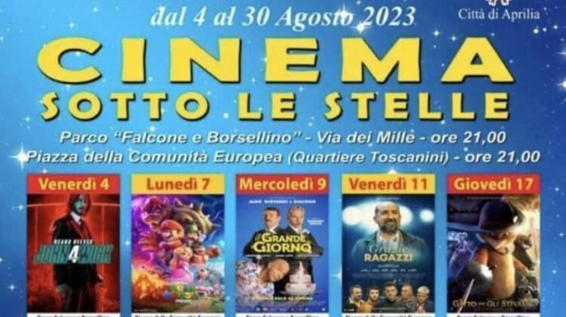 Ritorna l'appuntamento con il “Cinema sotto le Stelle”