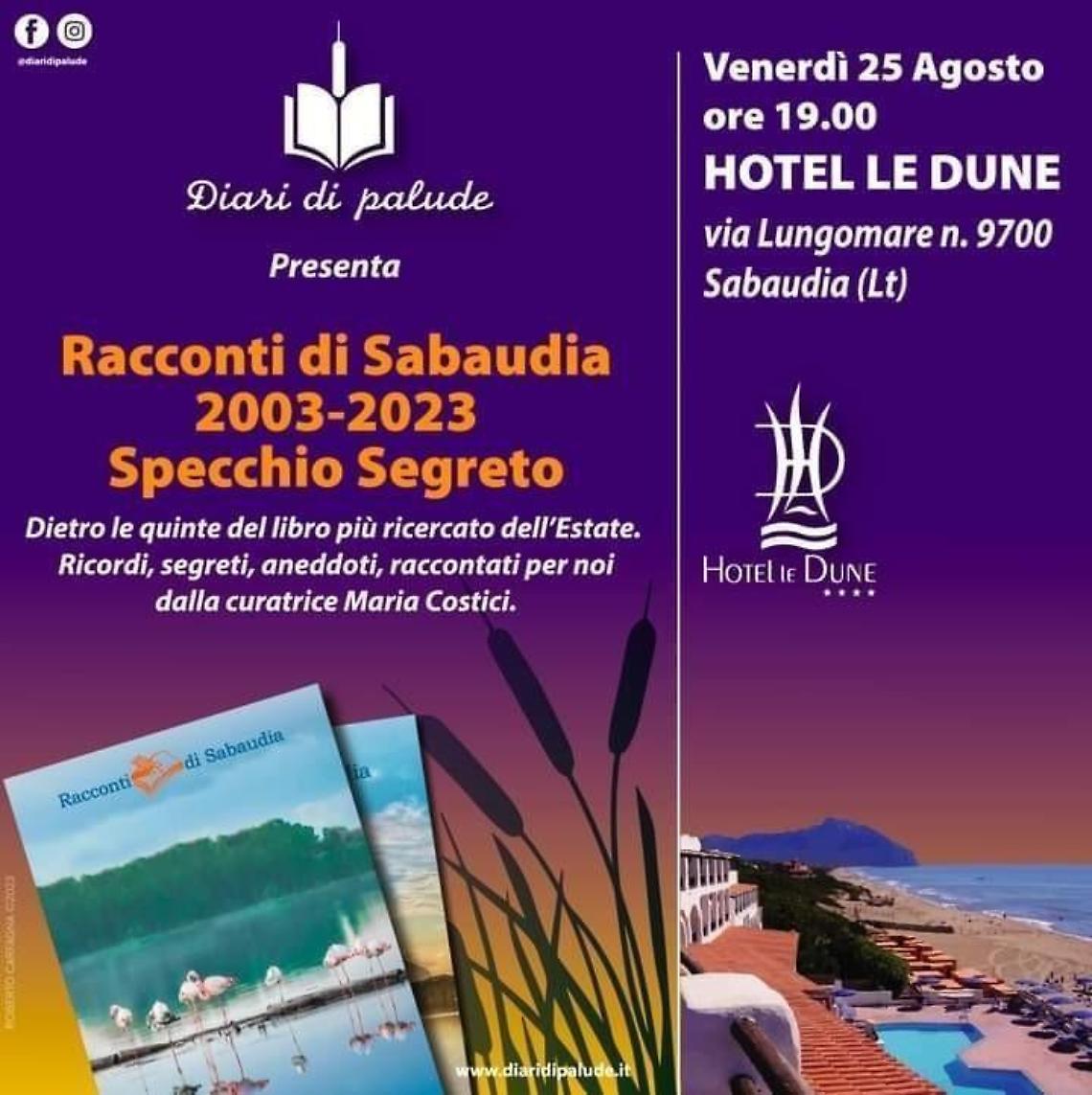 "I racconti di Sabaudia", la presentazione in riva al mare