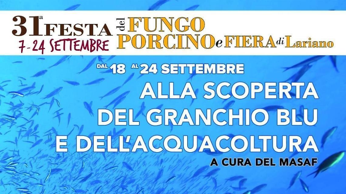 Il Masaf  presenta il granchio blu alla festa del fungo porcino di Lariano