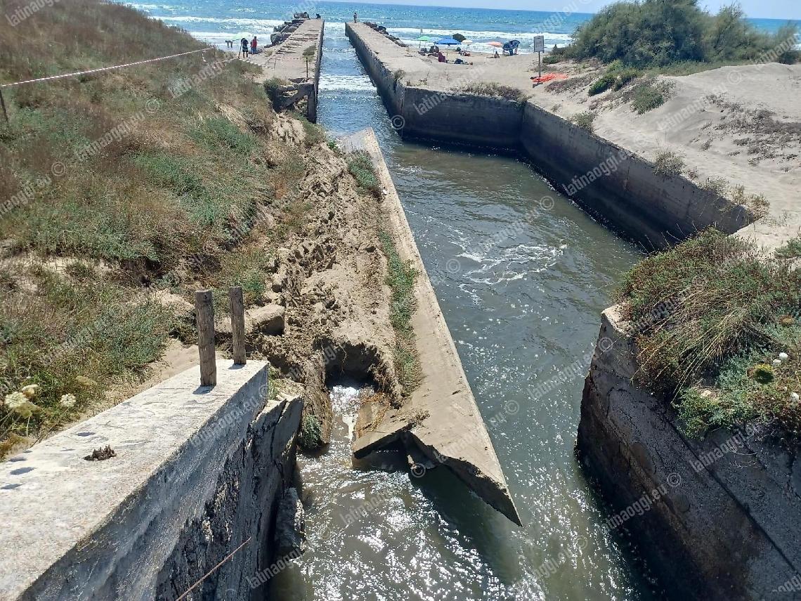 Bufalara, ordinanza per il canale dopo il cedimento