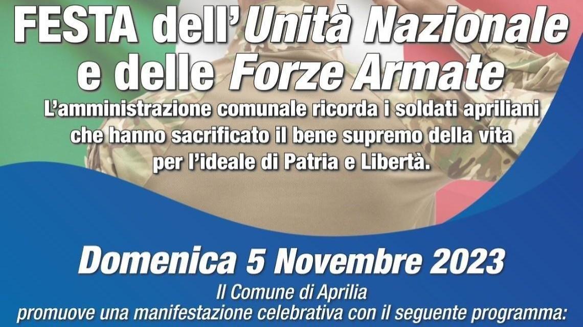 Domenica la giornata dell'Unità Nazionale e delle Forze Armate
