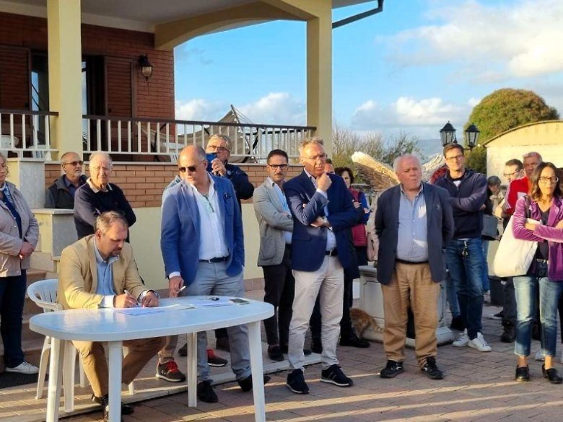 Impianto a biomasse a Borgo Carso, il sopralluogo