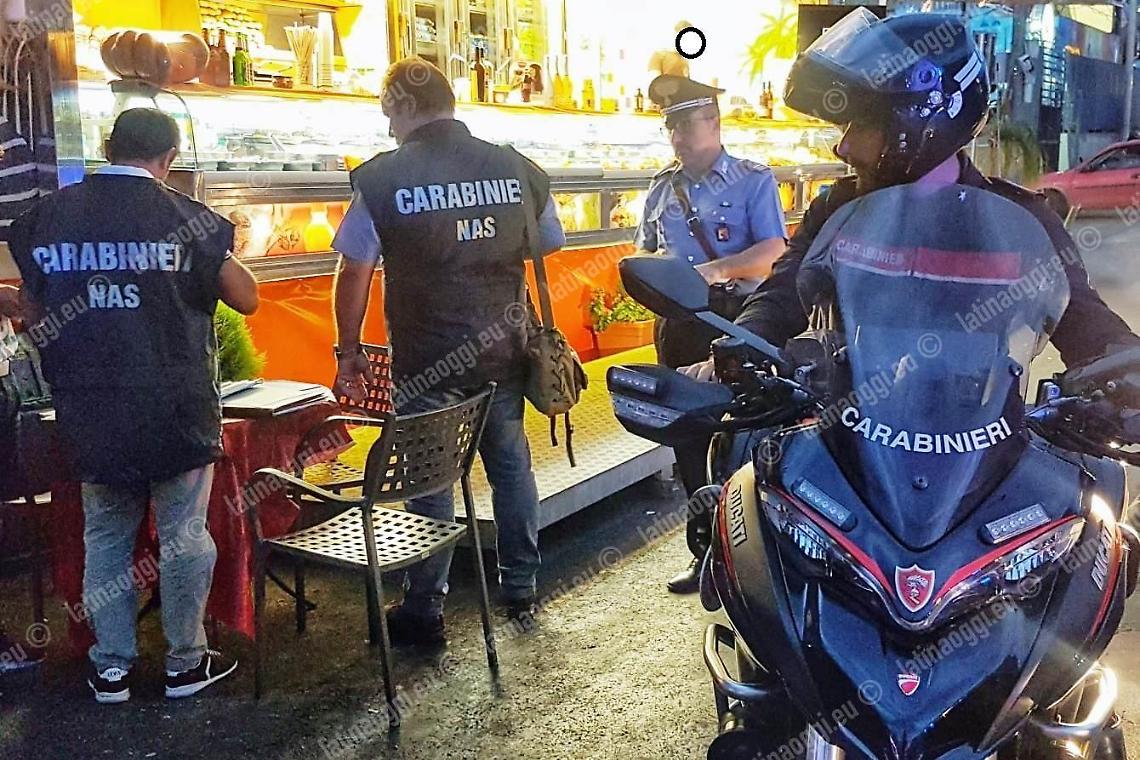 Controlli dei Nas sui track food, sanzioni a Sezze e Fondi