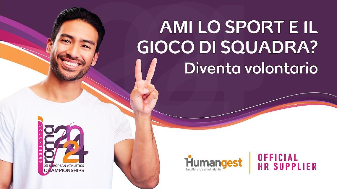 Europei Atletica Roma Volontari Humangest