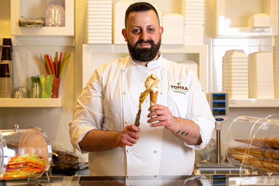 Valerio Esposito della gelateria Tonka