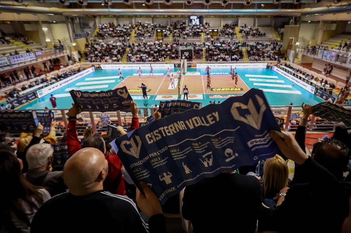 Il Cisterna Volley si arrende (1-3) al Perugia al termine di un match avvincente
