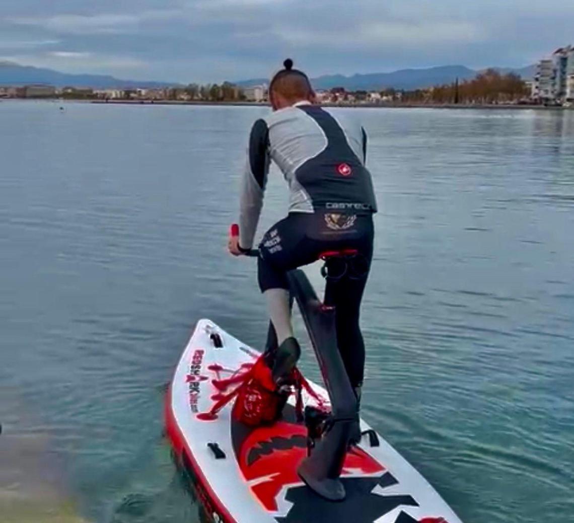 Cristian Nardecchia, la sfida della traversata in mare dalla Francia all'Italia