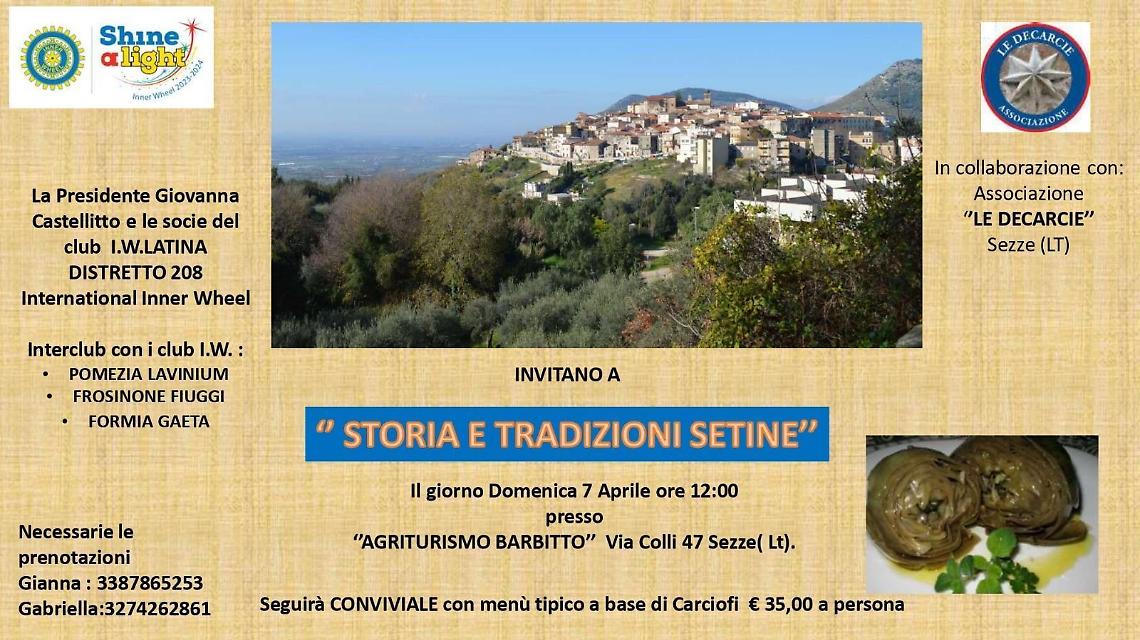Alla scoperta delle tradizioni setine con Inner Wheel di Latina