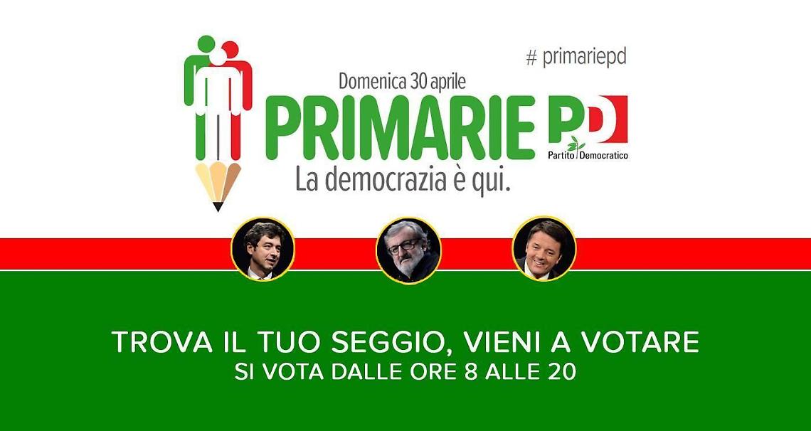 Primarie Pd, domani la scelta del segretario tra Emiliano, Renzi e Orlando