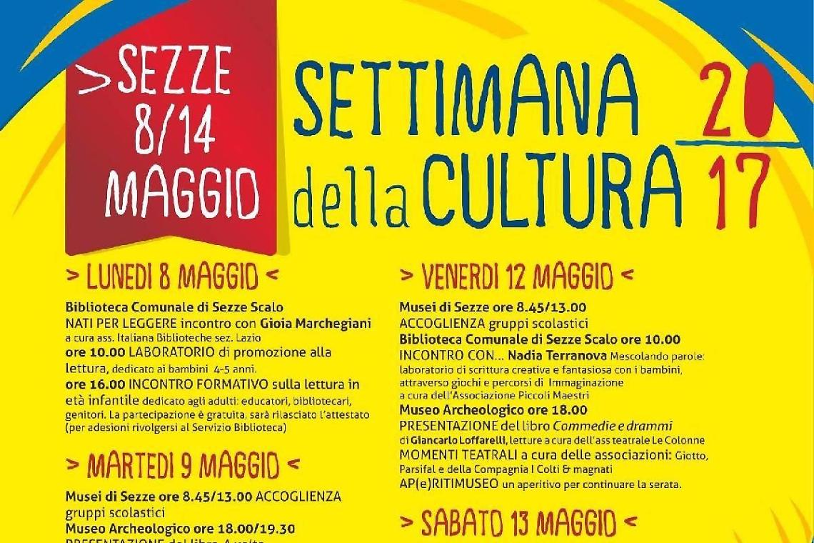Settimana della cultura, un cartellone di iniziative destinate agli studenti del centro lepino