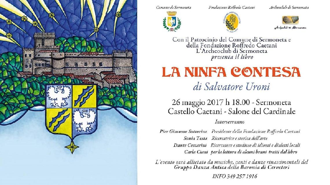 Presentazione domani all'interno del castello Caetani del romanzo "La ninfa contesa"
