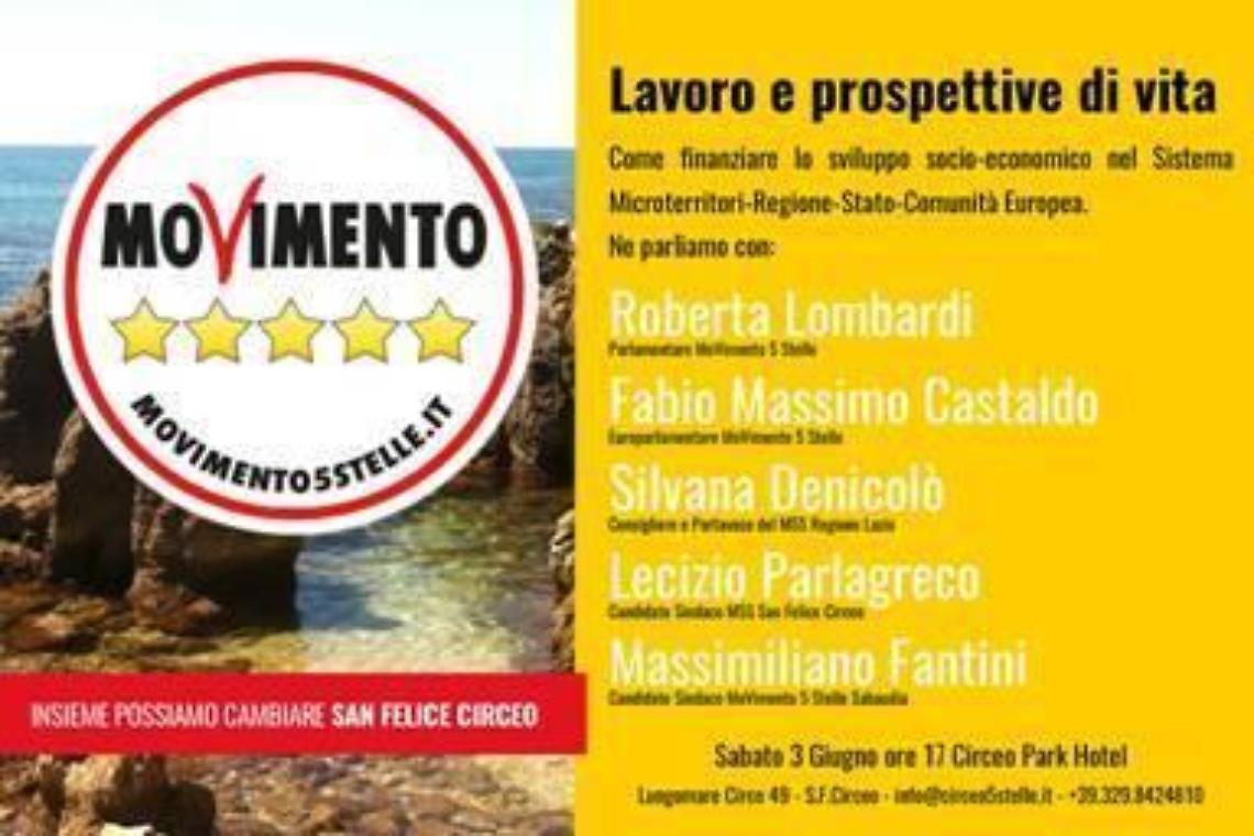 I big del Movimento5Stelle oggi al Park Hotel insieme ai candidati a sindaco Parlagreco e Fantini