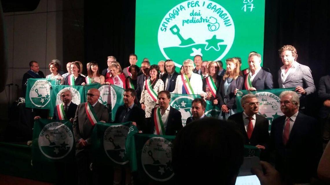 Le spiagge locali insignite della Bandiera Verde: sono state giudicate a misura di bambino