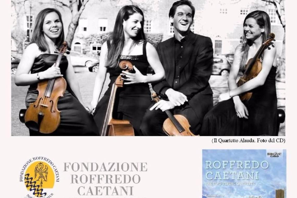 A Tor Tre Ponti la presentazione del cd dedicato ai due quartetti per archi di Roffredo Caetani