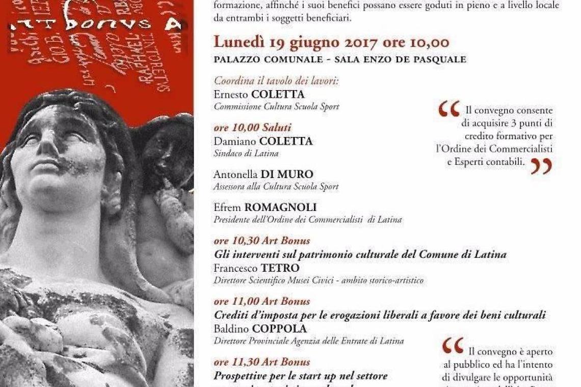 Credito d'imposta per chi fa donazione a favore del patrimonio culturale, la tavola rotonda