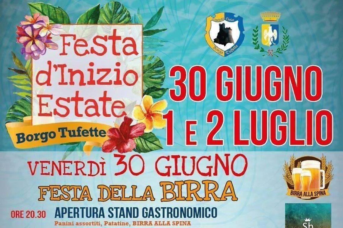 Festa di inizio estate a borgata Tufette, prevista anche la gara della pastasciutta