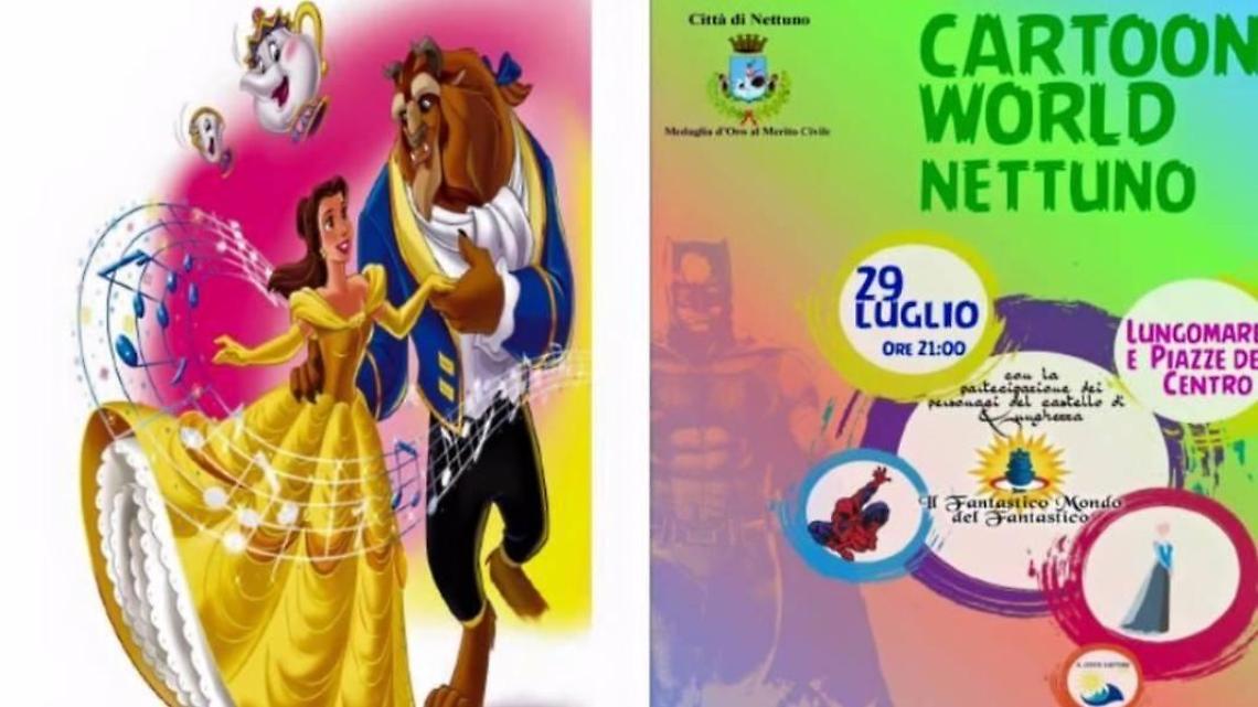 Tutto pronto per "Cartoon World Nettuno", maschere e spettacoli per grandi e piccini
