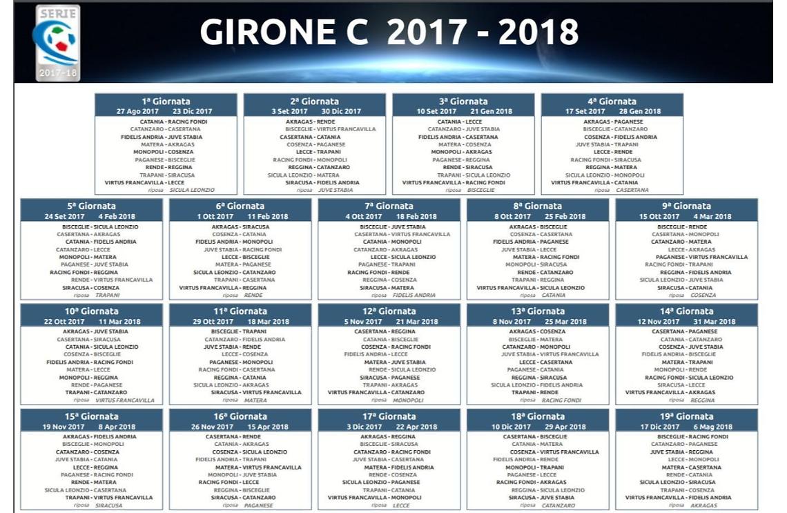 Serie C, il calendario completo del prossimo campionato che vedrà il Racing Fondi ai nastri