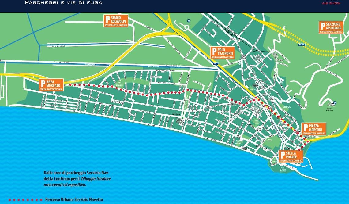 Terracina, il giorno delle Frecce Tricolori. Ordinanze, mappe e parcheggi per vivere l'evento