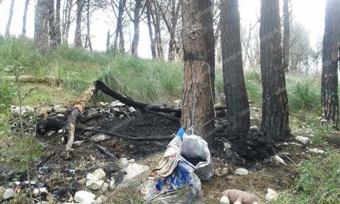 Tendopoli abusiva in zona “Pineta Le Vasche” , l'incendio dopo lo sgombero