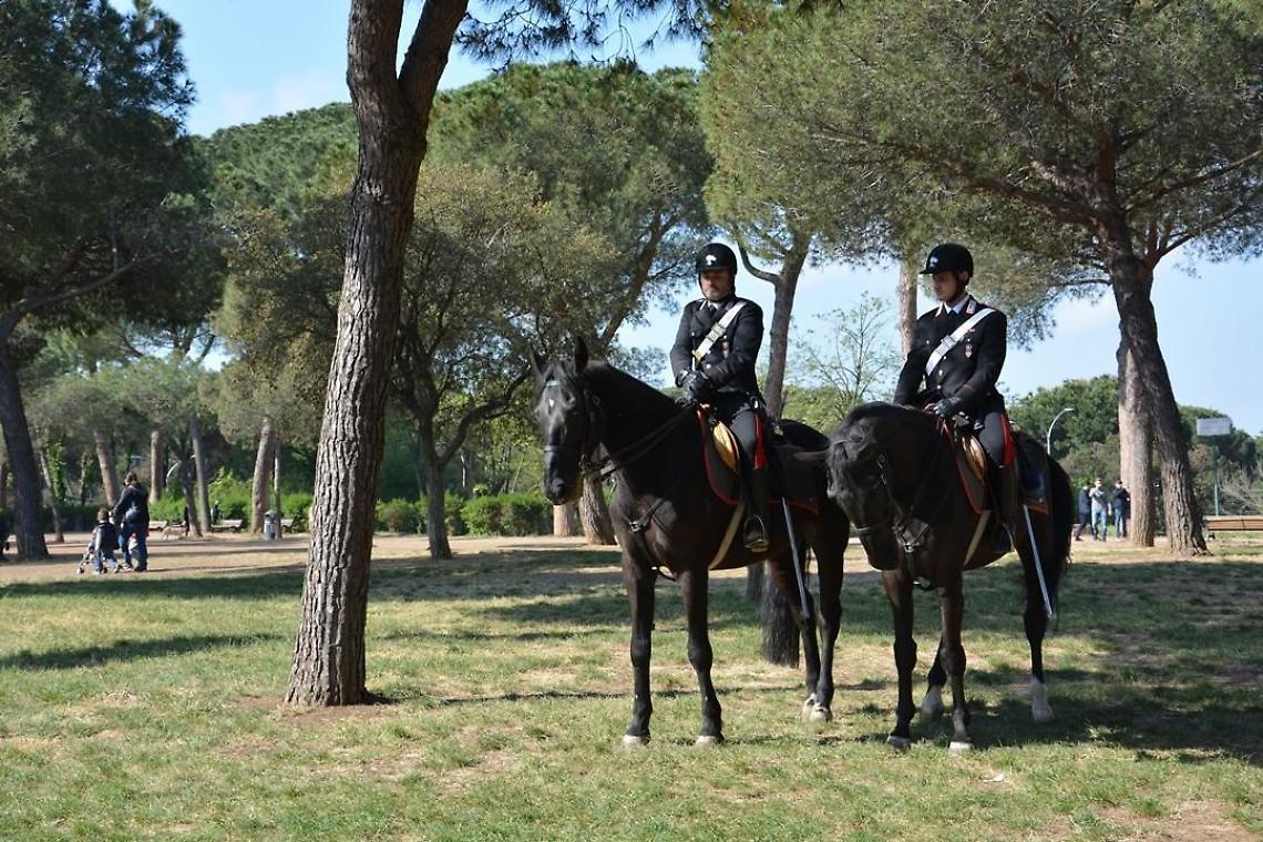 Arrestato dai carabanieri a cavallo a Villa Ada. Giovane apriliano accusato di spaccio