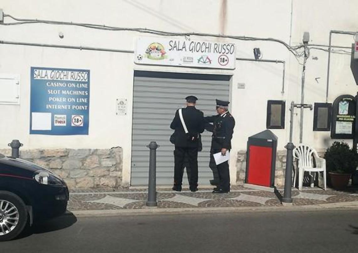 Eseguito in paese il sequestro preventivo di una sala slot