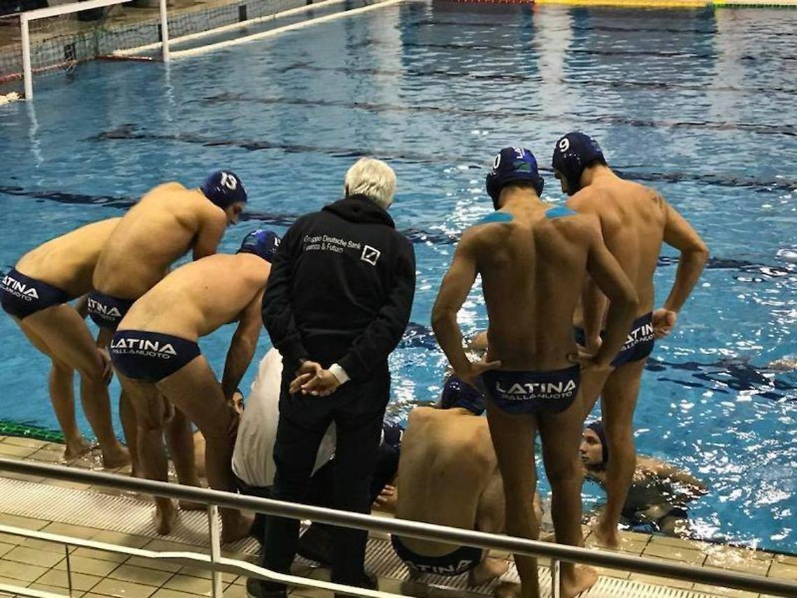 Un time out della Latina Pallanuoto