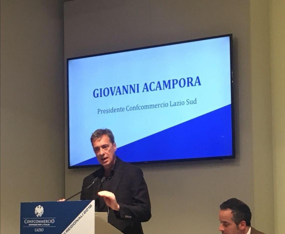 Giovanni Acampora alla guida di Confcommercio Lazio