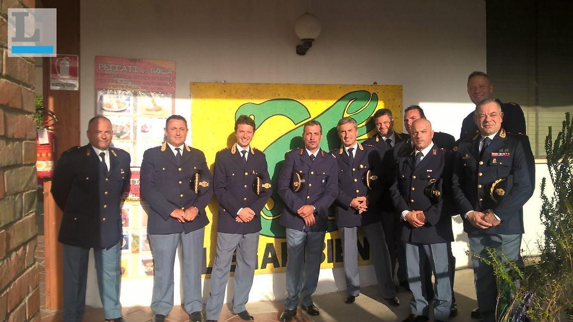 Gli agenti della Polizia Stradale di Aprilia