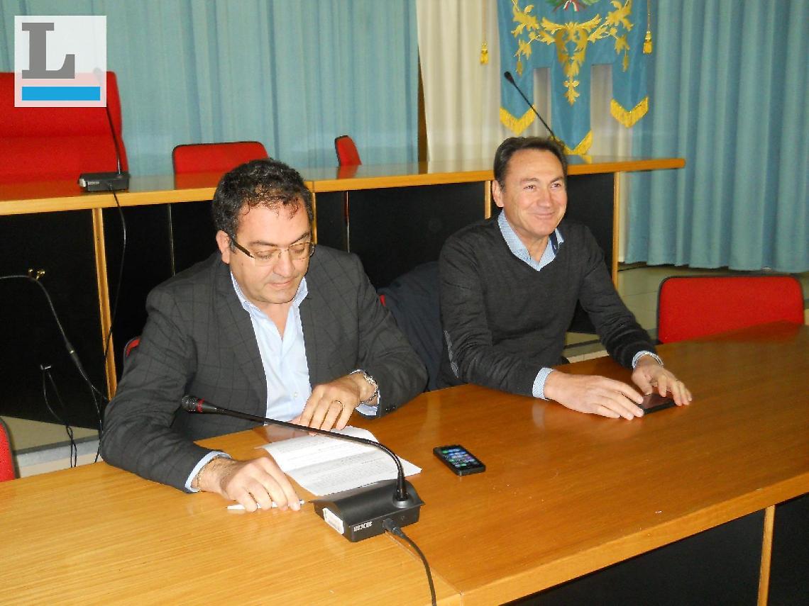 Il sindaco Antonio Terra e il vice sindaco Franco Gabriele