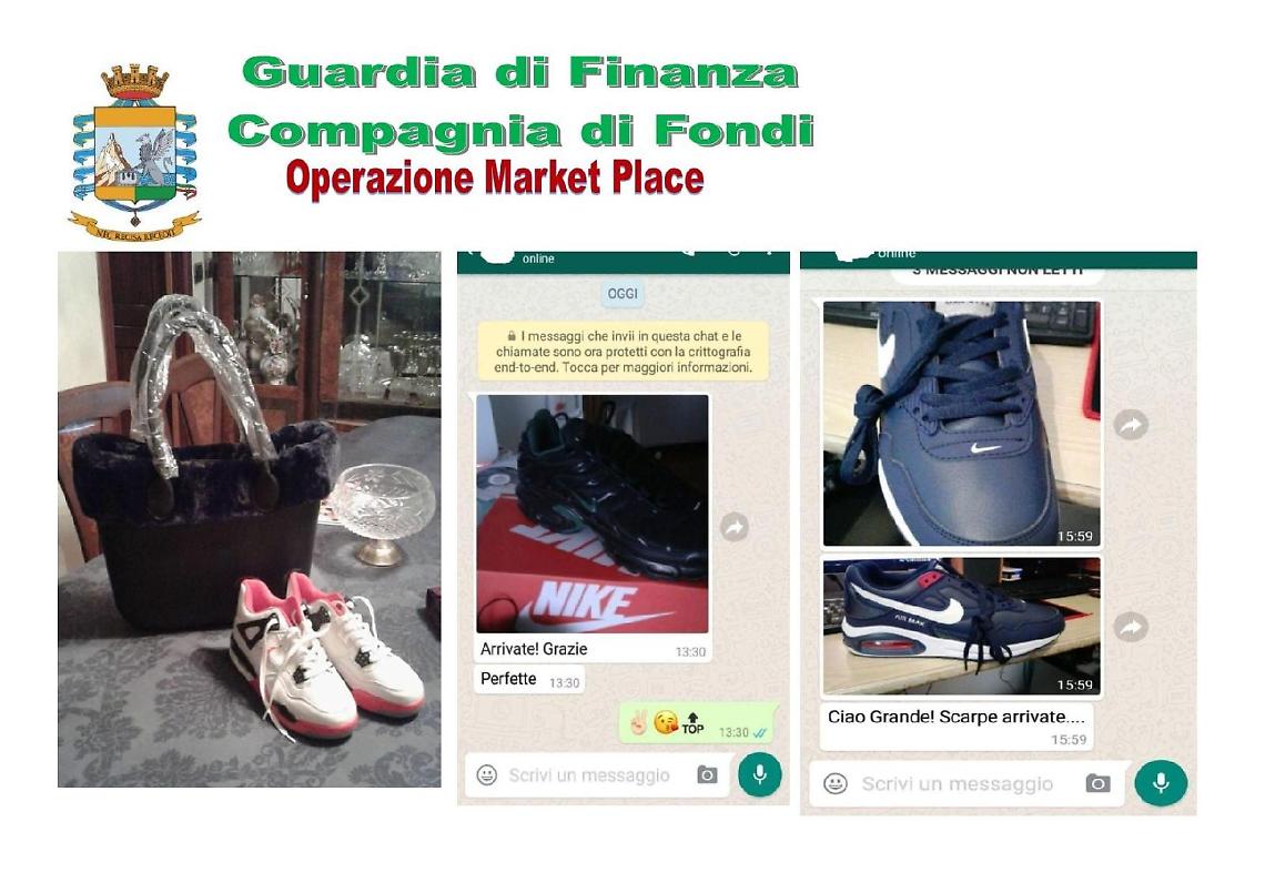 Vendeva capi d'abbigliamento contraffatti sul web, denunciato