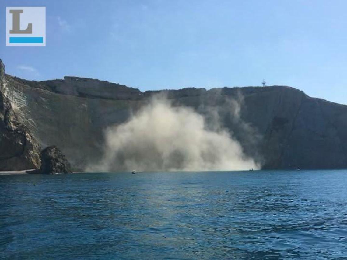Frana a Chiaia di Luna, paura questa mattina sull'isola di Ponza