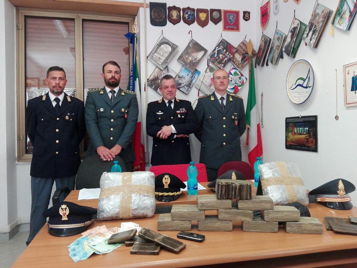 Droga Terracina arresto dieci chili