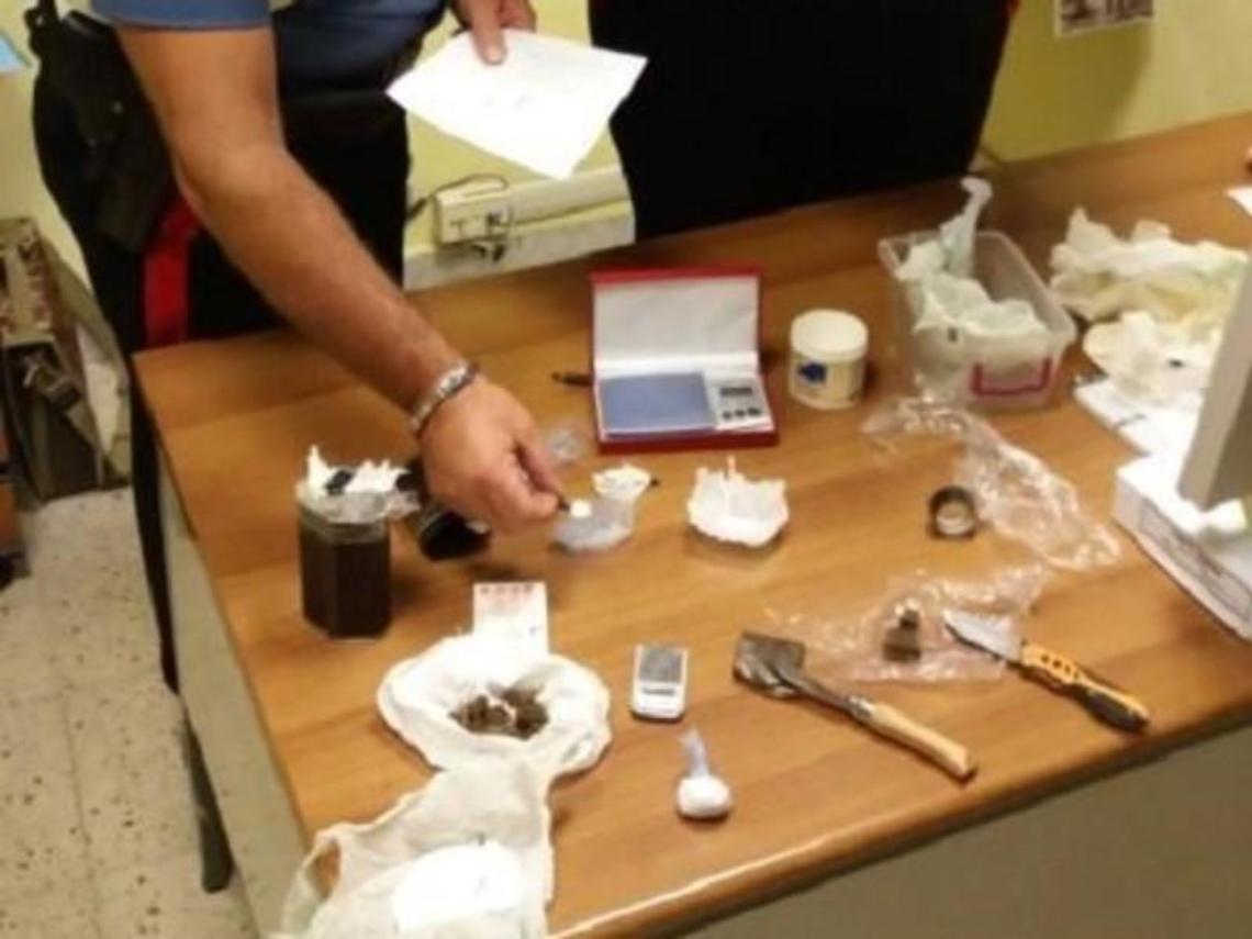 Hashish, cocaina e marijuana: arrestato un 40enne a Pontinia