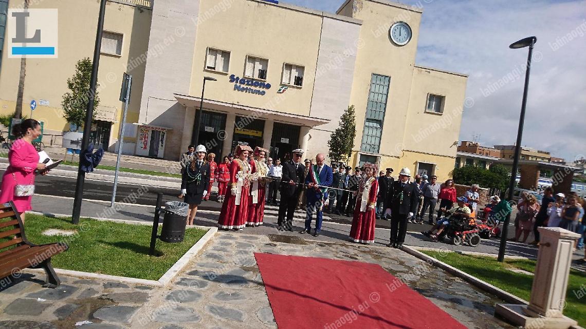 Nettuno, inaugurata la nuova piazza della stazione ferroviaria