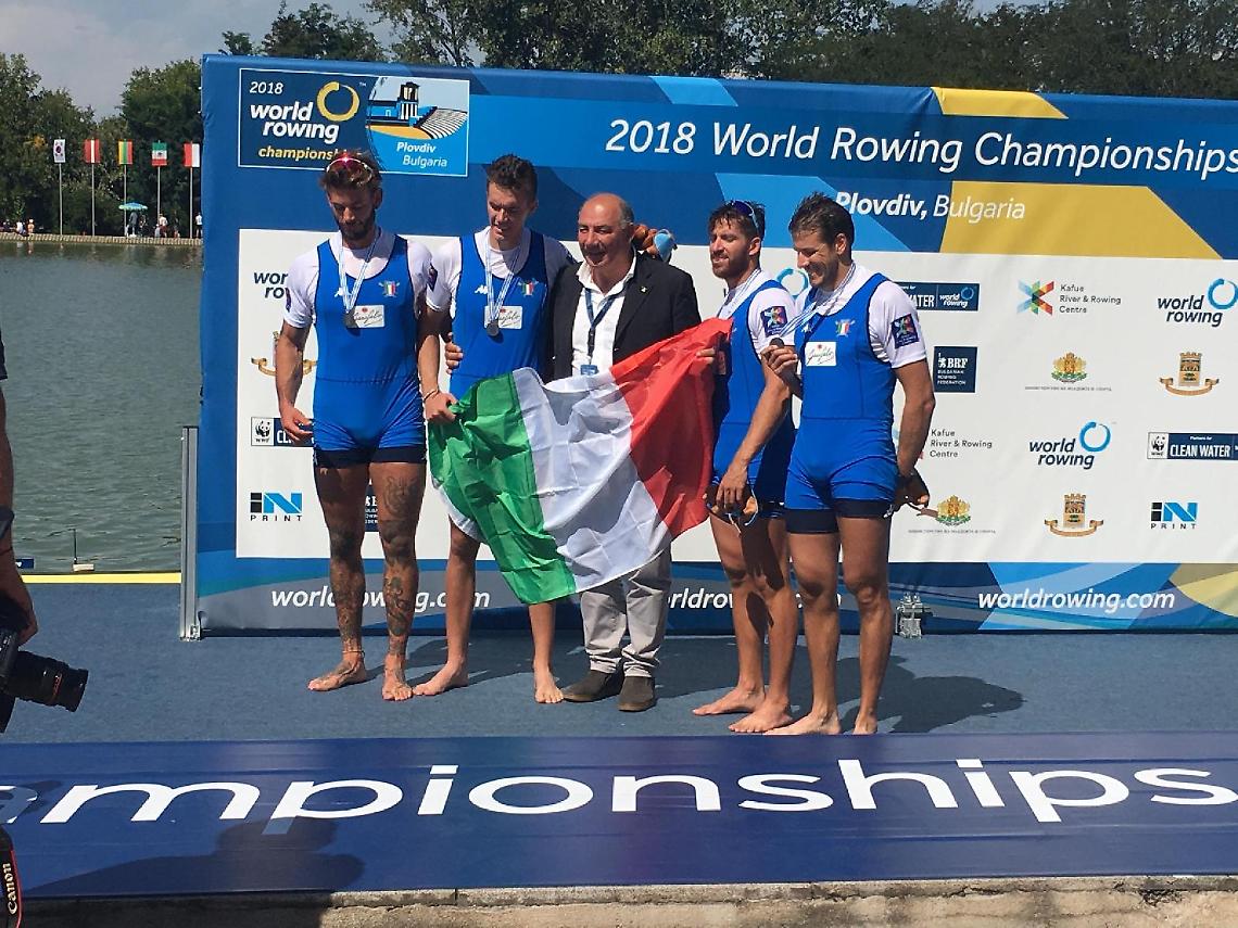 Mondiali di canottaggio, il terra cinese Matteo Lodo è medaglia d'argento