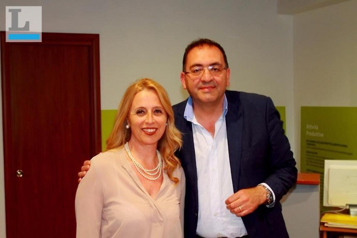 Eva Torselli e il sindaco Antonio Terra