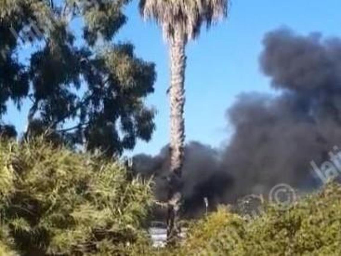 Incendio all'interno della fabbrica Seli, allarme ambientale ad Aprilia