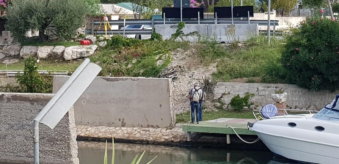 Terracina, primi lavori per il ponte sul Sisto: operai sul posto