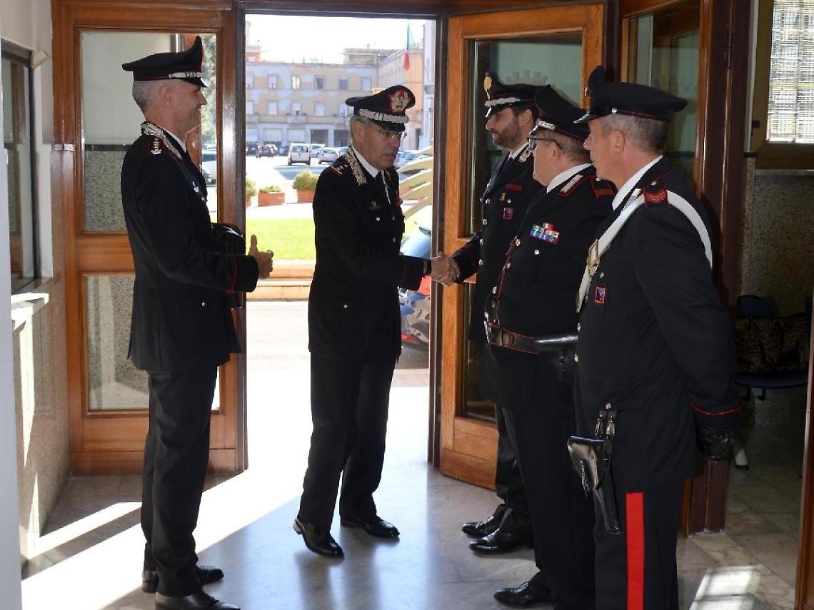 Il Comandante Rispoli in visita al Comando Provinciale di Latina